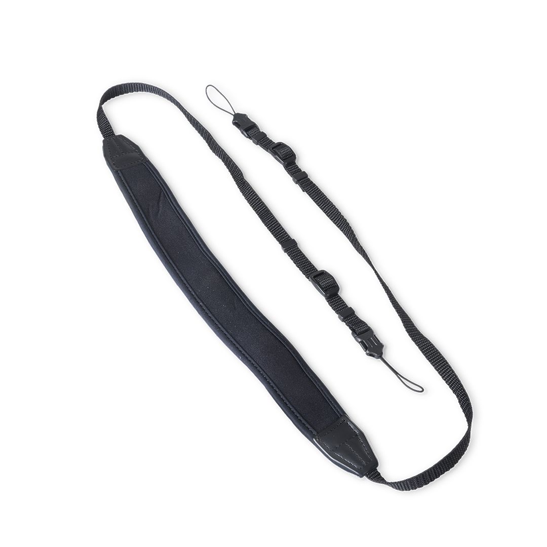 Neoprene shoulder strap with - quick release - BLACK - Warranty: 24M