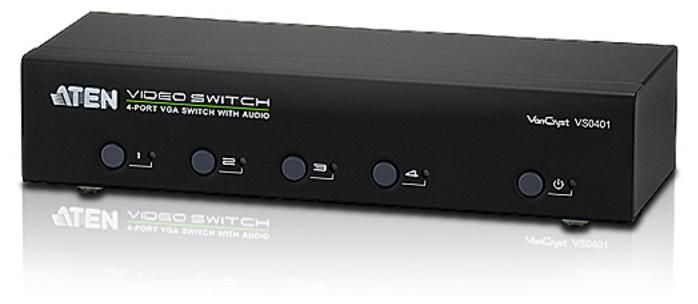 Desktop Video Switch 4 Port Rs232