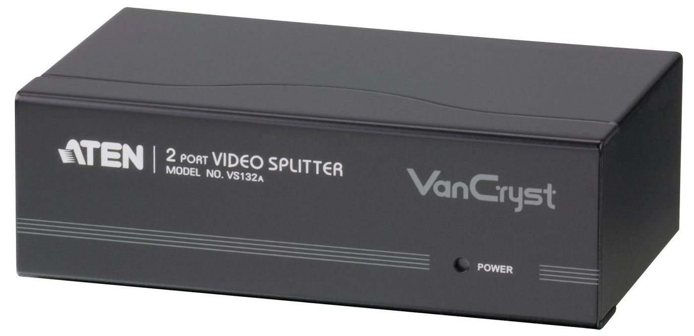 ATEN VGA Verteiler VS-132 A- 2port Auflösung: 2048x1536dpi1x Power Videobandbreite max. 450Mhz