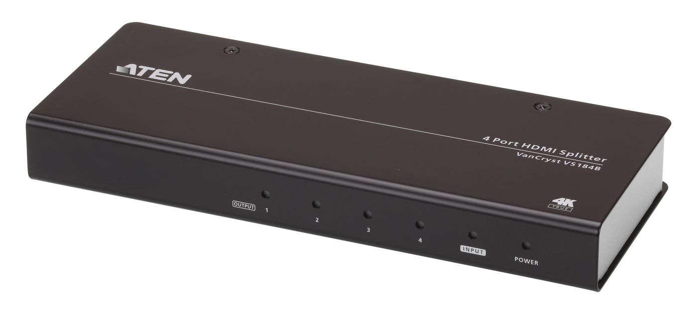 ATEN VanCryst VS184B - Video-/Audio-Splitter - 4 x HDMI - Desktop (VS184B-AT-G)