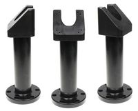 Brodit Swiveling pedestal mount, with angled top part 45°. Black. - W126346458