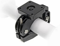 Brodit Pipe Mount with mounting plate, Mounting plate 50x42 mm, Fits round pipes 31-50 mm - W126346494