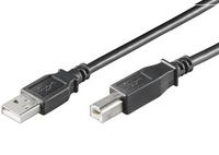 Digitus USB connection cable, type A - B M/M, 1.8m, USB 2.0 suitable, bl - W125486166
