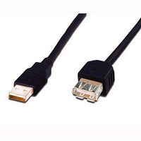 Digitus USB 2.0 extension cable, type A M/F, 3.0m, USB 2.0 conform, bl - W125436854