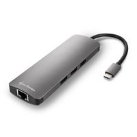 Sharkoon 3x USB 3.0, RJ-45, 3.5 mm, MicroSD/SD/MMC, Dark Gris - W125662460