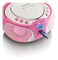 Lenco Scd-650 Karaoke Radio - Cd Player - Usb - Led Lights - Pink - W124674761