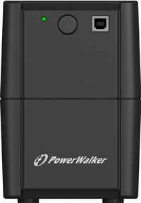 PowerWalker 650VA, 360W, 170-280V, 50/60Hz, 100x290x143mm, 4.4kg, Black - W124497240