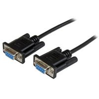 StarTech.com StarTech.com 2m Black DB9 RS232 Serial Null Modem Cable F/F - DB9 Female to Female - 9 pin RS232 Null Modem Cable - 2 meter, Black - W124874363