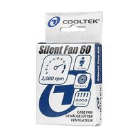 Cooltek Silent Fan 60 - 2000rpm, 0.48W, 25.6m³/h, 13.2dBA - W125089112