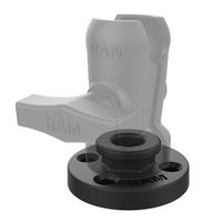 RAM Mounts Round Base Adapter with Aluminum Octagon Button - W124770202