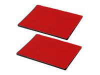 RAM Mounts 2-Pack Steel Rectangle Adhesive Plates for RAM Power-Plate, Black/Red - W124770571