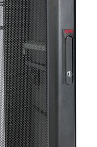 APC NetShelter SX 48U 600mm x 1200mm, w/doors, no sides, black - W124645336