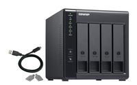 QNAP 4x 3.5" SATA, 1x USB 3.2 Gen 1 Type-C, 65 W, 100-240V, 168.5 x 160.2 x 219 mm, 1.85 kg - W125285969