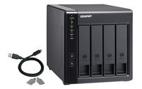 QNAP 4x 3.5" SATA, 1x USB 3.2 Gen 1 Type-C, 65 W, 100-240V, 168.5 x 160.2 x 219 mm, 1.85 kg - W125285969