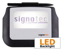 signotec 4" LED 320x160, 1040DPI, 500Hz, 4D Samples, SHA-1/SHA-256/SHA-512, Black - W124590862