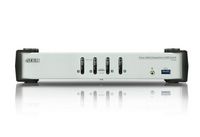Aten 4-Port USB 3.1 Gen 1 DisplayPort 1.1 KVMP™ Switch with Speaker (KVM cables included) - W124791764