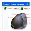 Evoluent VerticalMouse 4, small, 6 buttons, USB, Windows XP/7/Vista - W125277559