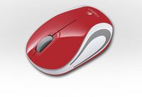 Logitech Wireless Mini Mouse M187, RF Wireless, Red - W125339591