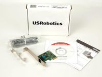 US Robotics USR5638, Internal Faxmodem, PCI-E, 56Kbps, 1xRJ-11, 300g, green - W125076948