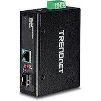 TRENDnet Industrial SFP to Gigabit PoE+ Media Converter - W125075832