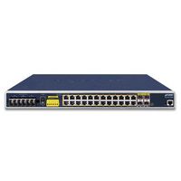 Planet Industrial L3 24-Port 10/100/1000T 802.3at PoE + 4-Port Shared 100/1000X SFP Managed Ethernet Switch(-40~75 degrees C) - W124456564