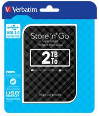 Verbatim Verbatim Store 'n' Go USB 3.0 Hard Drive 2TB Black - W124685311