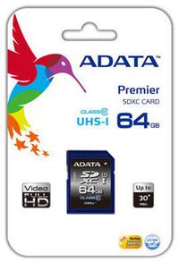 ADATA 64GB SDHC Class 10 USH-I - W124482941