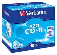 Verbatim CD-R AZO Crystal, 700MB, 52x - W124814909