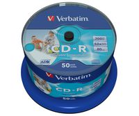 Verbatim CD-R AZO Wide Inkjet Printable - no ID, 700MB, 52x - W125342971