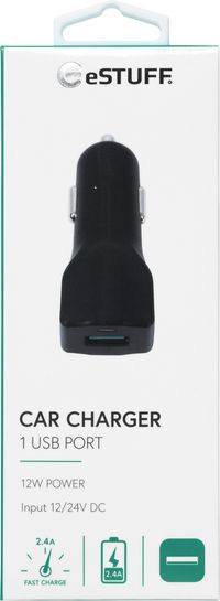eSTUFF Car Charger 1 USB 2.4A, 12W - W124449321