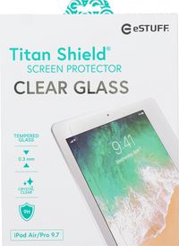 eSTUFF Titan Shield Clear Glass Screen Protector for iPad 9.7" All Models - W125182535