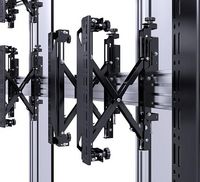 B-Tech Universal Videowall Stand, 55 - 60", max. 50kg, 200 x 200 - 600 x 400 VESA, Black/Black - W125046072
