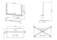 Multibrackets Multibrackets M VESA Tablestand Turn Large - Stand for LCD / LED panel - black - screen size: 46" - 60" - table-top - W124886412