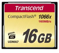 Transcend Transcend, 1000 CompactFlash Card, 16GB, 160/120MB/s - W124390944