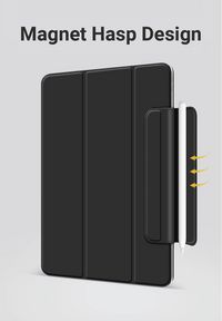 eSTUFF COLORADO Magnet Case for iPad 12.9 Pro 2022/2021/2020 - Black - W125509322