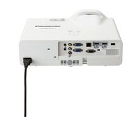 Panasonic Short-throw, LCD, 3300 lm, 50 - 100", WXGA, 1280 x 800, 16:10, Mini-USB, RJ-45, Fixed Zoom, Manual Focus, 10 W speaker, 1 x 230 W lamp, 10000 h - W125746811