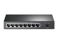 TP-Link 8x 10/100/1000Mbps RJ45, PoE, 16Gbps, 8K Mac Address, 53W, Grey - W125275616