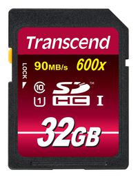 Transcend Transcend, 32GB, SDHC, Class 10, UHS-I, 600x, 90MB/s - W125275738