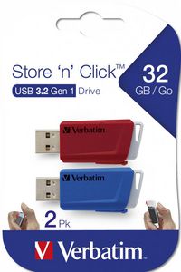 Verbatim 32GB, 80MB/sec, 25MB/sec, USB 3.2 Gen 1 - W125812545