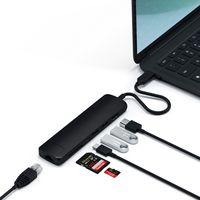 Satechi USB-C SLIM MULTI-PORT WITH ETHERNET ADAPTER, HDMI, Gigabit Ethernet, USB-A - W125815499