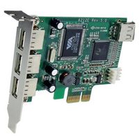 StarTech.com StarTech.com 4 Port PCI Express Low Profile High Speed USB Card - PCIe USB 2.0 Card - PCI-E USB 2.0 Card - W124568907