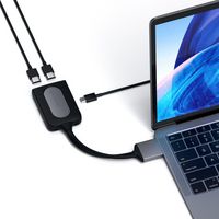 Satechi Dual USB-C, 2 x HDMI, 4K, 60Hz, USB-C, PD, 60W, Space Gray - W125799315