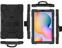 eSTUFF AUSTIN Defender Case for Samsung Galaxy Tab S6 Lite 2024/2022/2020 - Black - W125804927