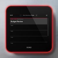 Evoko Liso Room Manager 8" capasitive touch, Ethernet, Wi-Fi 802.11a/b/g/n, PoE, 200 x 200 x 25mm, 1.3kg - W128791837