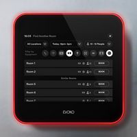 Evoko Liso Room Manager 8" capasitive touch, Ethernet, Wi-Fi 802.11a/b/g/n, PoE, 200 x 200 x 25mm, 1.3kg - W128791837