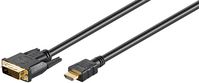MicroConnect HDMI 19 - DVI-D M-M Cable 5m - W125055968