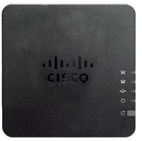 Cisco 2-port analog telephone adapter with router for multiplatform, 2x RJ-11 FXS ports, 1x 10/100 Mbps RJ-45 Ethernet port, 100×100×28mm, 132.1g - W125856650