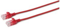 MicroConnect CAT6 U/UTP SLIM Network Cable 0.5m, Red - W125626474