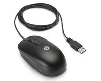 HP USB Optical Scroll Mouse, 800DPI, Black - W124386240