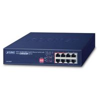 Planet 8-Port 10/100/1000T Gigabit Ethernet Switch with 4-Port 802.3at PoE+ Injector Function - W124455576
